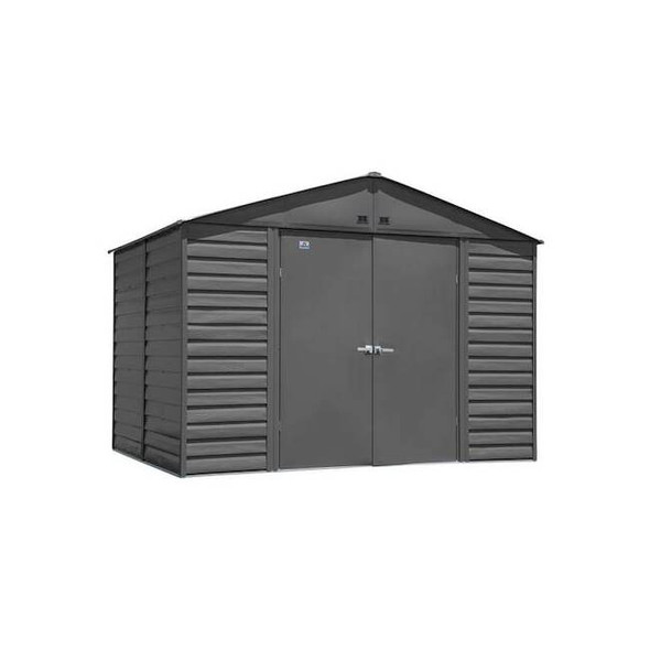 Arrow Storage Products GalvinizedSteelShed, 10 ft x 8 ft,Chrcol SCG108CC