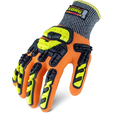 Ironclad Performance Wear Chemical Impact Gloves, Sandy Full, Knit KCHA5-07-XXXL