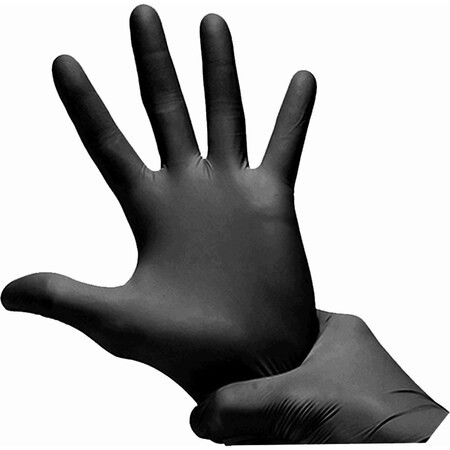 Ironclad Performance Wear Disposable Gloves, 5 mil Palm, M, 100 PK, Black M02042