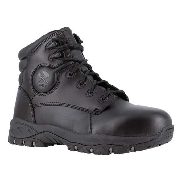 Men's 6-Inch Work Boot, 6 1/2 M, Steel Toe, 6 in H, Black, IA5150