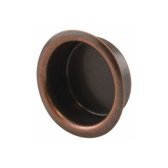 Primeline Tools Finger Pull, 3/4 in., Stamped Steel, Antique Brass, PK4 N 7328