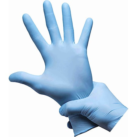 Ironclad Performance Wear Disposable Gloves, 5 mil Palm, S, 100 PK, Blue M02001