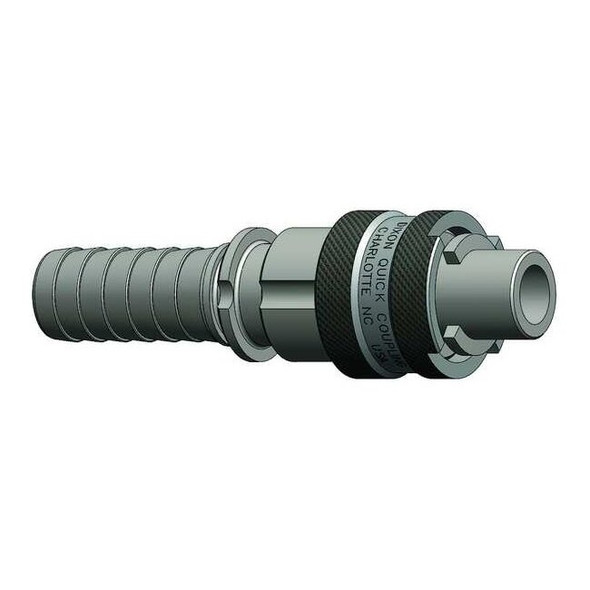 Dixon Barb to Bowes Nipple,Barb,1/2,Brass N4S6-B