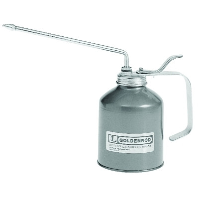 Industrial Pump Oilers, 16 oz, Lever Action, Angle 8 in Spout