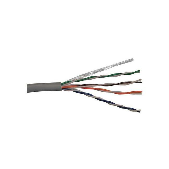 Carol Data Cable,Cat 5e,24 AWG,100ft,Gray CR5.30.10