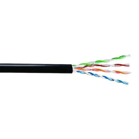 Genspeed Cable,Cat 6,23 AWG,100 ft,Black 7136100