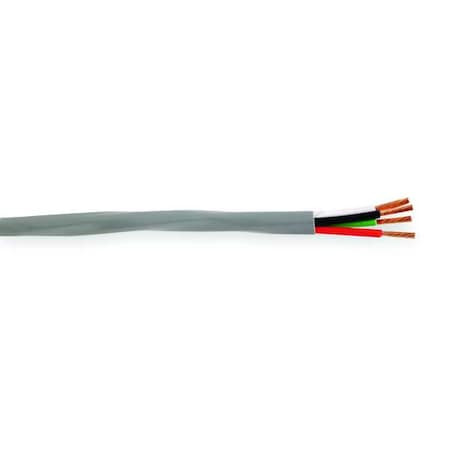 Carol Communication Cable, 4 C, Gray, PVC, 100 ft. C2404A