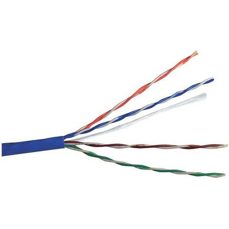 Carol Cable,Cat 5e,24 AWG,100 ft,Blue CR5.30.07