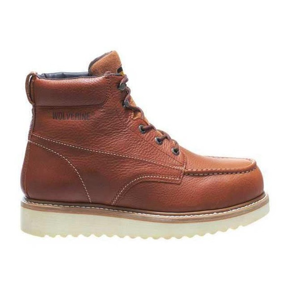 Wolverine Men's 6-Inch Work Boot, 9 XW, Steel Toe, 6 in H, Brown, 8289 W08289