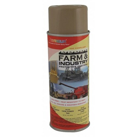 Rust Preventative Spray Paint, Tan, High-Gloss, Solvent, 12 oz