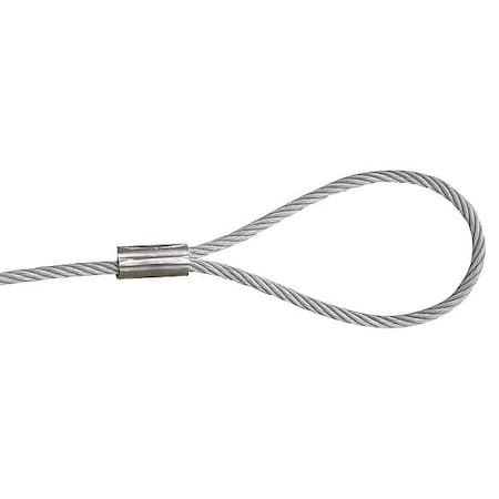 Lexco Cable Wire Rope Lanyard 1/16 7x7 GAC, Loop x2 063C2C0110060