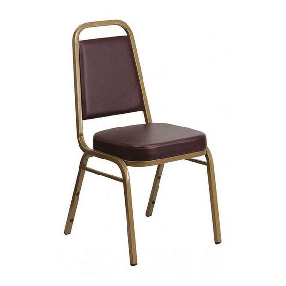 Hercules Banquet Chair, Brown Back, 17-1/2 in W 20-1/4" L 36" H, Vinyl Seat