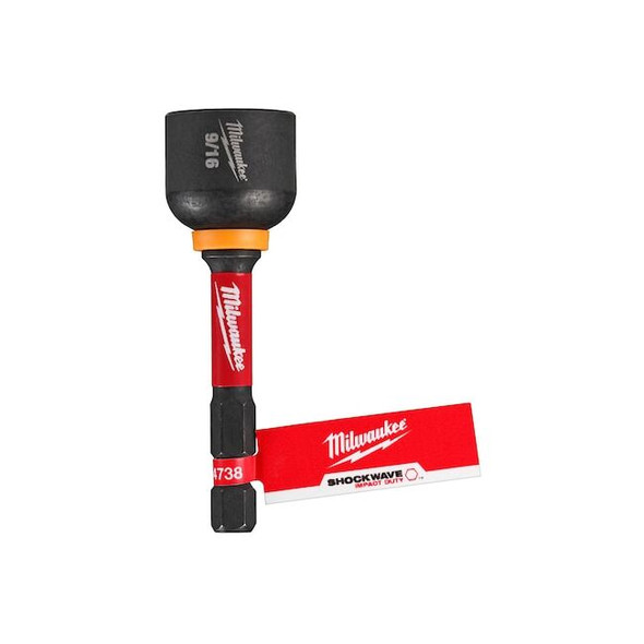 Milwaukee Tool Nut Driver Kit,2 9/16 in L,Hex 49-66-4738 Pack of 10
