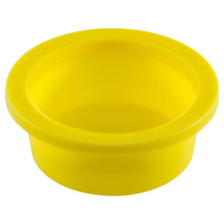 Yellow Plastic Tapered Cap .111" - .177" Plug .173" - .240" Wide Flange 1000PK
