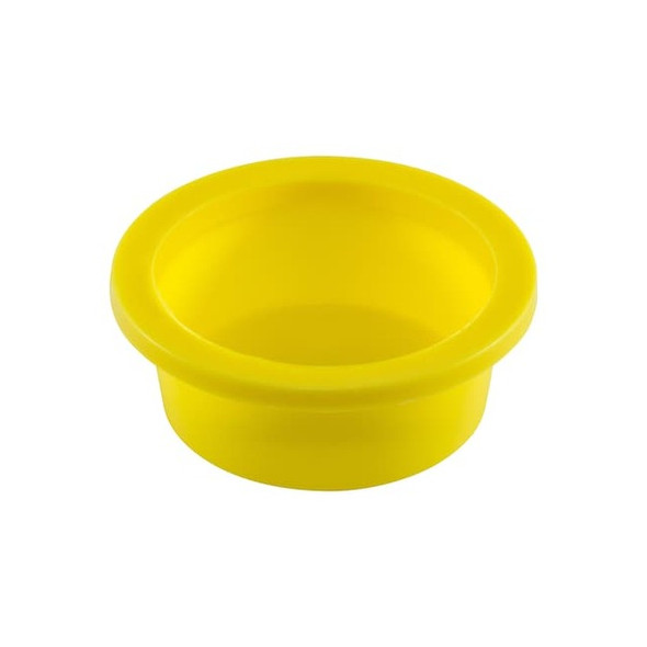 Yellow Plastic Tapered Cap .111" - .177" Plug .173" - .240" Wide Flange 1000PK