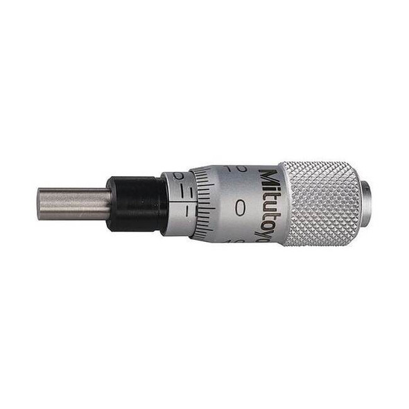 Mitutoyo Micrometer Head,0 to 6.5mm Range,Steel 148-201-10