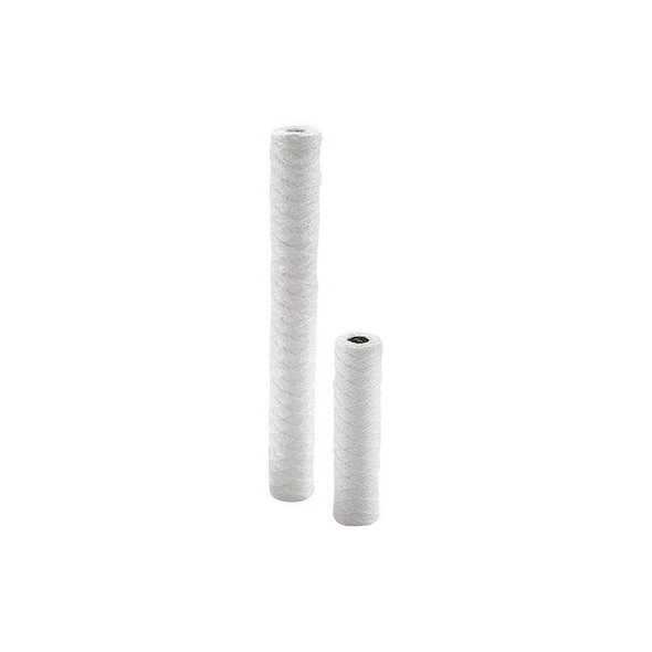 String Wound Filter Cartridge, 20 gpm, 100 Micron, 2-7/16" O.D., 20 in H, 6 PK