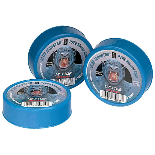 70885 BLUE MONSTER 1/2 In. x 1429 In. Blue Thread Seal Tape