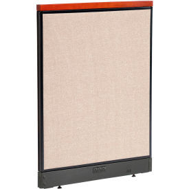Interion Deluxe Electric Office Partition Panel 36-1/4""W x 47-1/2""H Tan