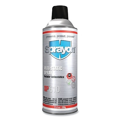 Anti-Static Spray Coating, Clear, 11.5 oz, Aerosol Can Pack of 12