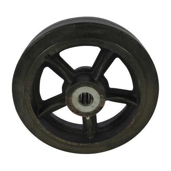 Dayton Wheel,10in X 2.5in Mold-on Rubber MH2LRL401G