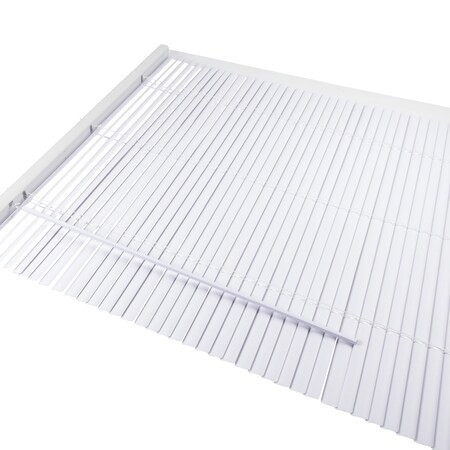 Manufacturer Varies Window Blinds,Faux Wood,White 493P41