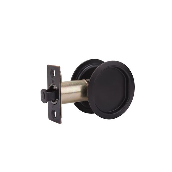 Weslock Pocket Door Lock, Steel, Brown 00627X1X1