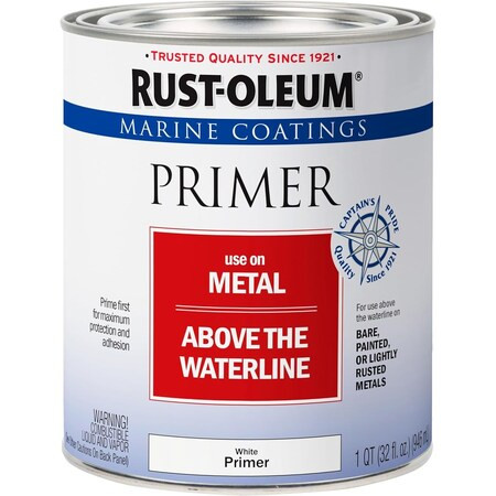 Rust-Oleum Marine Coatings Topside Paint, Bright Red, Gloss, 1 Qt 396966