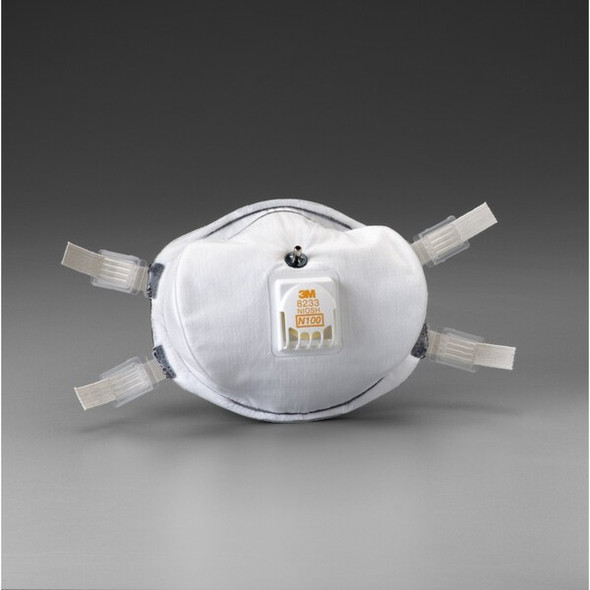 3m N100 Disposable Respirator w/ Valve, Universal, PK20 8233Q