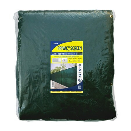 Tenax Privacy Screen,Green,50 ft. L,7.8 ft. H 2A240083