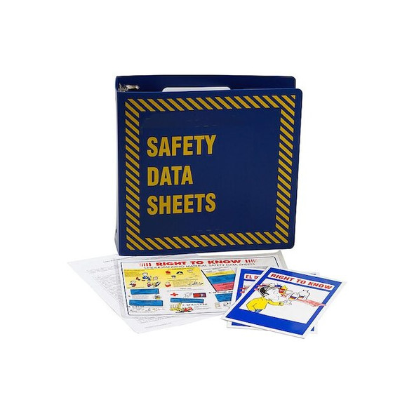 Brady Binder, English, Polyethylene, 3-3/4 In. D BR363B