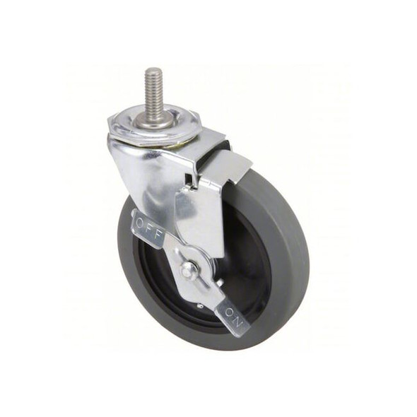 Manufacturer Varies Stem Caster,130 lb. Load,Gray Wheel P5S-UP040G-ST3-SB