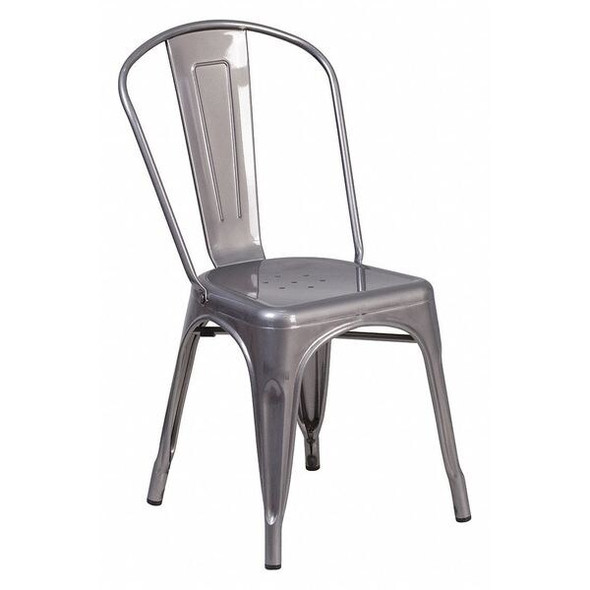Contemporary Indoor Stackable Chair, 17-3/4 in W 21" L 33-1/2" H