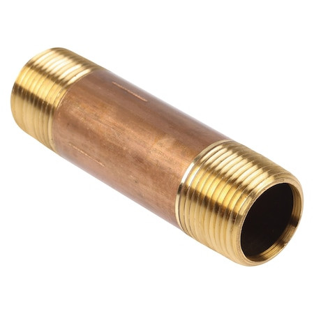 Manufacturer Varies 2" MNPT x 3-1/2" TBE Red Brass Pipe Nipple Sch 40 468-035