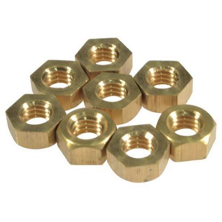 Dayton Hex Nut,3/8-16 Br, PK8 PP60222G