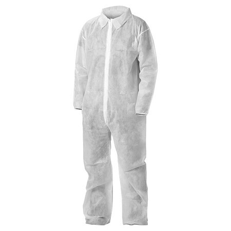 Kleenguard Coveralls,XL,Wht,PP,PK50 67304