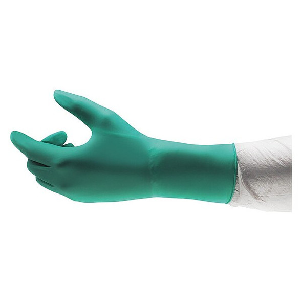 Disposable Gloves, ISO 4 ISO Class, Neoprene, 12 in L, Green, L, 200 PK