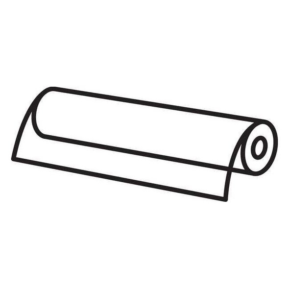 White PTFE Film Stock 60" L x 6" W x 0.030" Thick