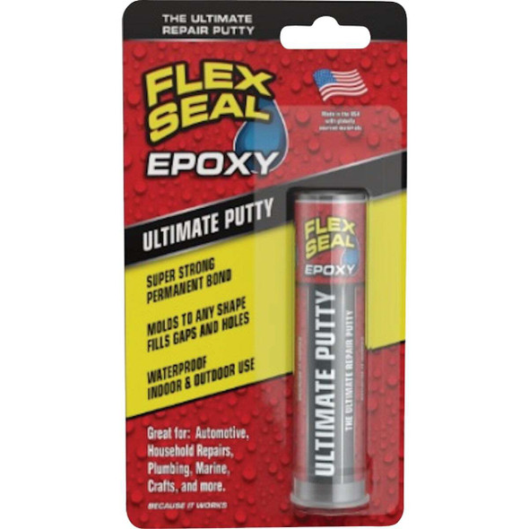 Flex Seal Epoxy 2 Oz. Ultimate Putty, Dark Gray EFSGRYR15P