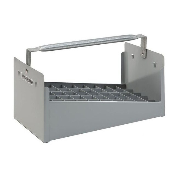 WESTWARD Nipple Caddy, Steel, Gray, 14 in W x 8 in D x 6-1/2 in H