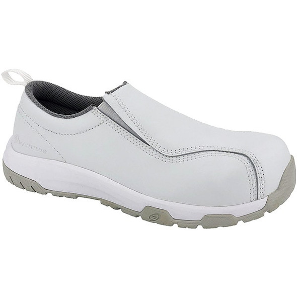 Men's Composite Toe Loafer Shoe, White, 11, W, Nautilus 1607