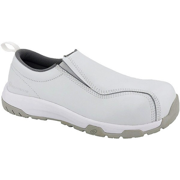 Men's Composite Toe Loafer Shoe, White, 12, W, Nautilus 1607