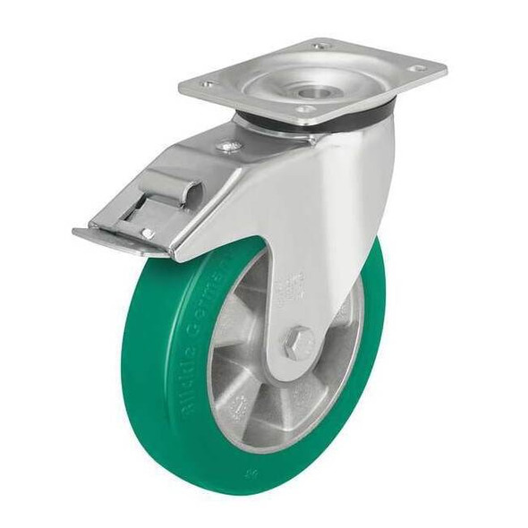 Swivel Plate Caster,Polyurethane,5 in,770 lb,A