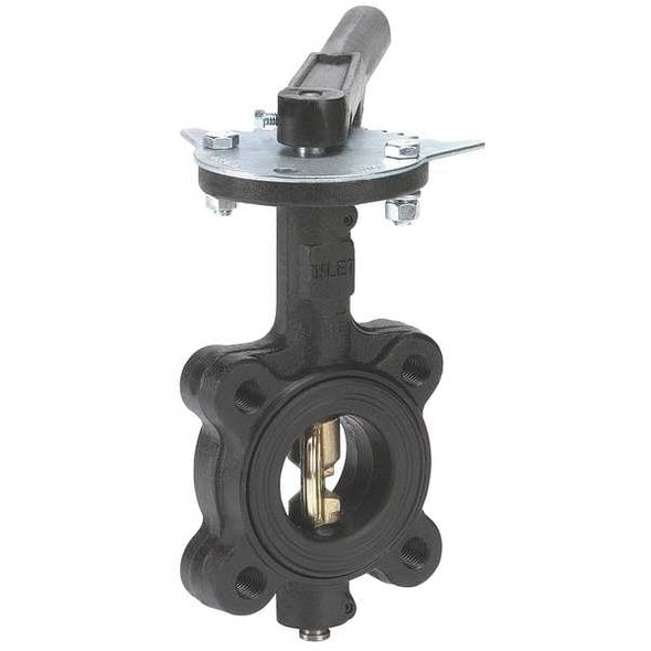 Milwaukee Valve Butterfly Valve,Lug,Size 2 1/2 In ML232B