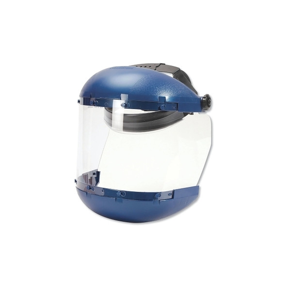 380 Series Ratchet Faceshield Assembly, AF/Clear, 19 in L x 6 in H