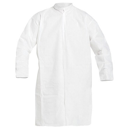 ProShield 10 Disposable Lab Coat, ProShield(R), Snaps Closure, White, M, 30 PK