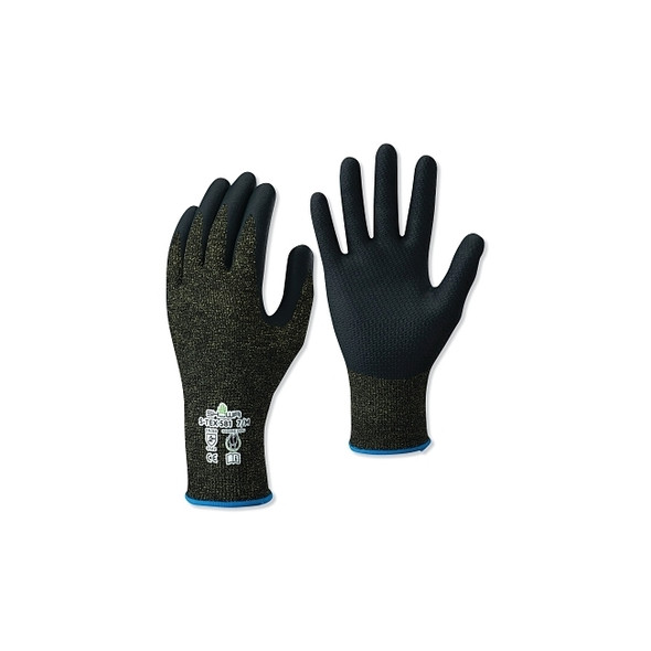 Nitrile, Cut Resistant Gloves, Size M, A5 ANSI/ISEA Cut Level, Black