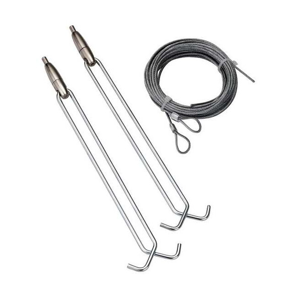 Lithonia Lighting AircraftCableHangingKit,Blk;Gry,120inL ZACVH M100