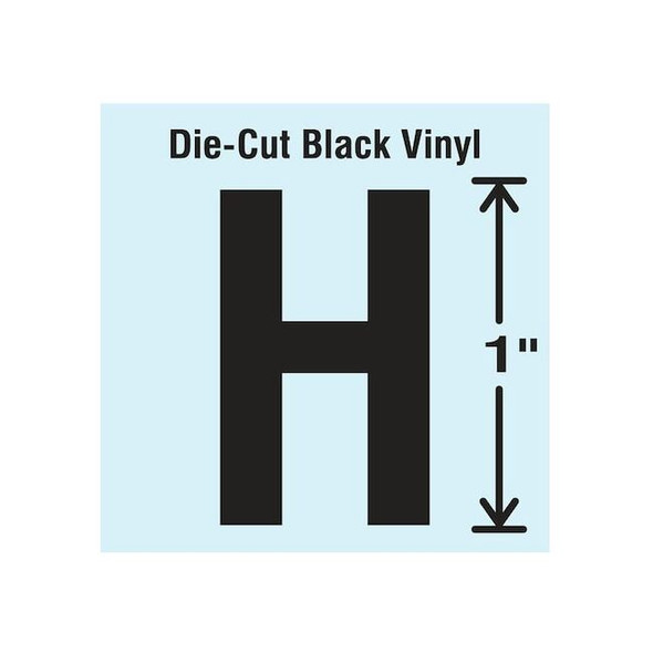 Stranco LetterLabel,Vinyl,1inH,5/8inW,PK10 DBV-1-H-10
