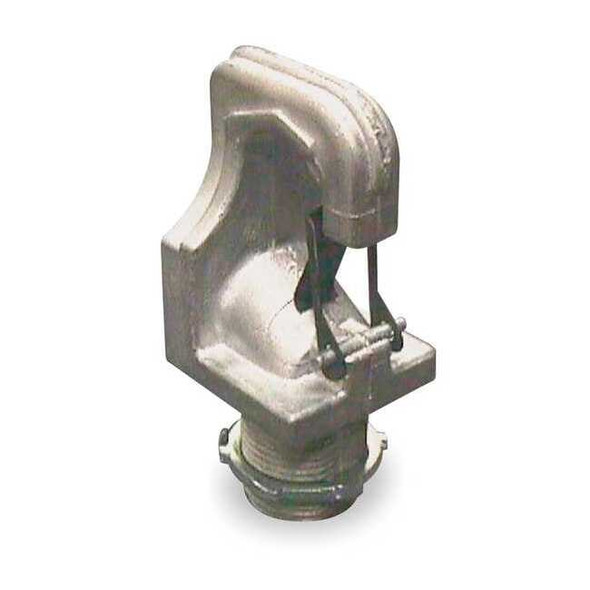 Lithonia Lighting Male Fixture Hook, Silver, 33/4 in H, 6 in L HKM